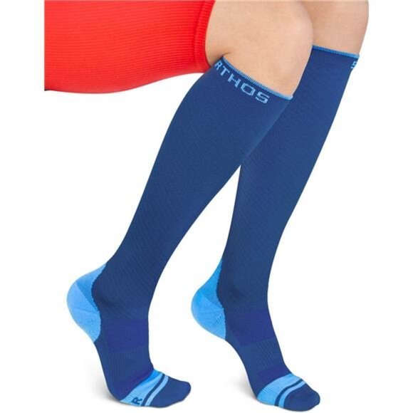 Compression Socks (20-30mmHg) - Knee High Sock for Sport, Running, Travel - Picture 1 of 7